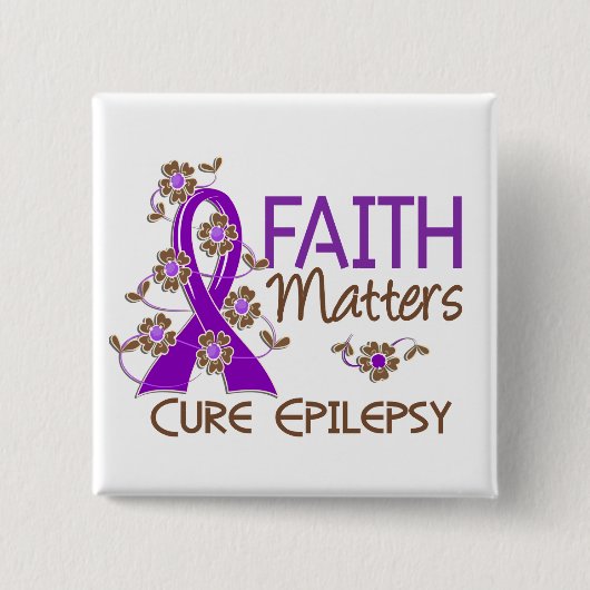 Glaube ist Epilepsie 3 von Bedeutung Button (Vorderseite)