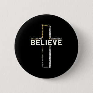 Glaube Jesus Kreuz Religiöser Glaube Christliche M Button