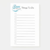 Glaube John 3:16 Dinge zu tun Post-it Klebezettel (Vorderseite)