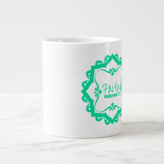 Glaube - Jumbo-Tasse (Vorderseite)