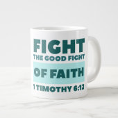 Glaube - Jumbo-Tasse (Vorderseite Rechts)