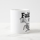 Glaube - Jumbo-Tasse (Vorderseite)