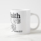 Glaube - Jumbo-Tasse (Rechts)
