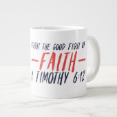 Glaube - Jumbo-Tasse (Vorderseite Rechts)