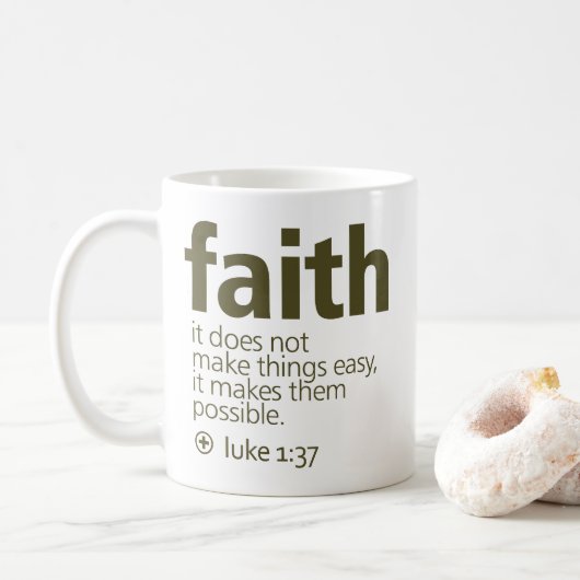 Glaube Kaffeetasse (Mit Donut)