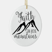 Glaube kann Berge bewegen Keramikornament (Rechts)
