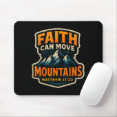 Glaube kann Berge Bibelvers Zitat Christi Mousepad (Mit Mouse)