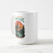 Glaube kann Berge versetzen Abenteuer christlich Kaffeetasse (Vorderseite Links)