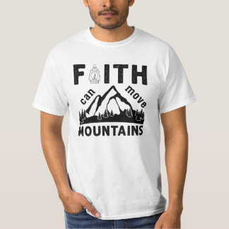 Glaube kann Berge versetzen Bibelvers T-Shirt