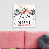 Glaube kann Berge versetzen Leinwand (Insitu (Wohnzimmer))
