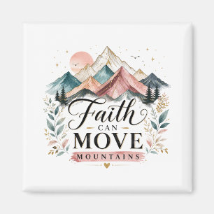 Glaube kann Berge versetzen Magnet