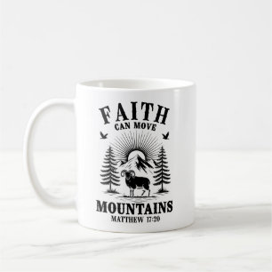 Glaube kann Berge versetzen Matthäus 17:20 Bibel C Kaffeetasse