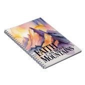 Glaube kann Berge versetzen Notizbuch Notizblock (Rechte Seite)