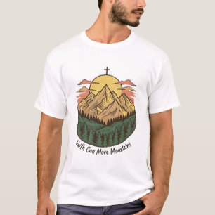 Glaube kann Berge versetzen Vintage-Mountains-Shir T-Shirt