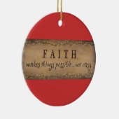 Glaube Keramik Ornament (Rechts)