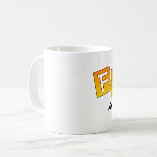 Glaube - klassische weiße Tasse (Vorderseite Links)