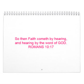 Glaube kommt, indem er Wort Gottes. Hört. Kalender