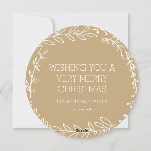 Glaube - Kranich Feiertagskarte (Rückseite)