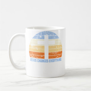 Glaube Kreuz Jesus verändert alles Christlich Kaffeetasse