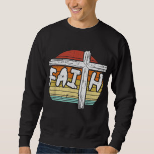 Glaube Kreuz Sonnenuntergang Gottesgott Jesus Chri Sweatshirt