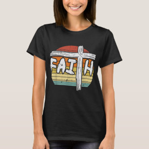 Glaube Kreuz Sonnenuntergang Gottesgott Jesus Chri T-Shirt