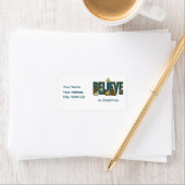 Glaube Krippe Adressaufkleber (Insitu)