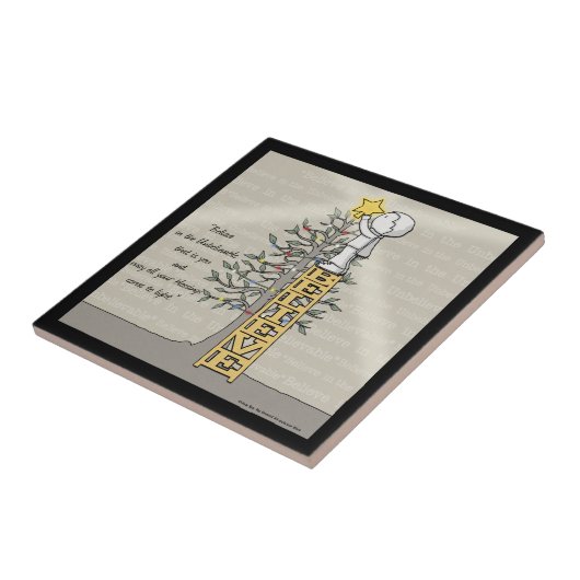 Glaube Ladder - Weihnachtsbaum Fliese (Seite)