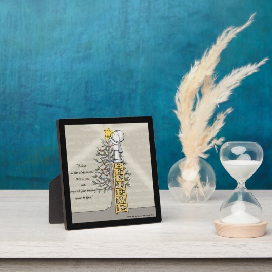 Glaube Ladder - Weihnachtsbaum Fotoplatte (InSitu)