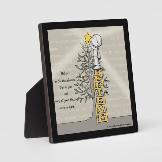 Glaube Ladder - Weihnachtsbaum Fotoplatte (Vorderseite)