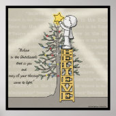 Glaube Ladder - Weihnachtsbaum Poster (Vorne)