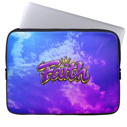 Glaube laptopschutzhülle (Vorderseite)