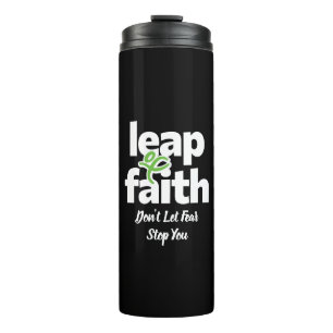 Glaube, Lass keine Angst auf dich auf Thermosbecher