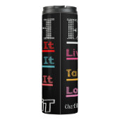 Glaube Lebe Liebe Gehe Wachse Thermosbecher (Rückseite)