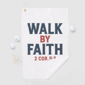 Glaube leben 2 Kor 5:7 Golfhandtuch (Insitu)