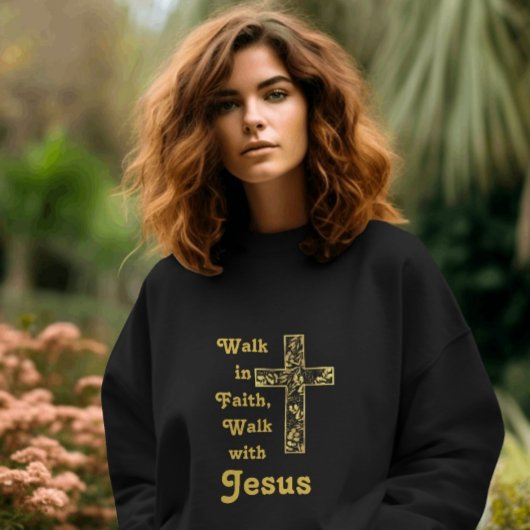 Glaube leben, mit Jesus Sweatshirt