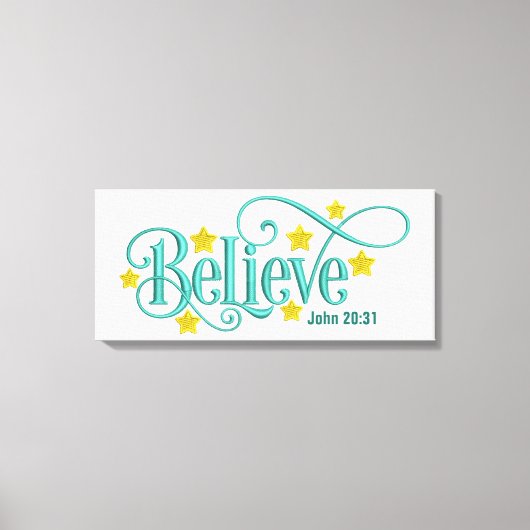 Glaube- Leinwand (Glanz) (Vorderseite)