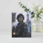 Glaube / Leuchtturmwärter / Schwarze Küste Postkarte (Stehend Vorderseite)