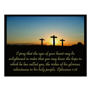 Glaube Liebe Kreuz Gebet Christentum Frieden Schic Poster