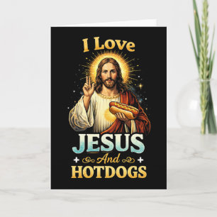 Glaube, Liebe und Hotdogs Feiertagskarte