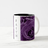 Glaube Lila Rose 11oz Zwei-Tonen-Tasse Schwarz Zweifarbige Tasse (VorderseiteRechts)