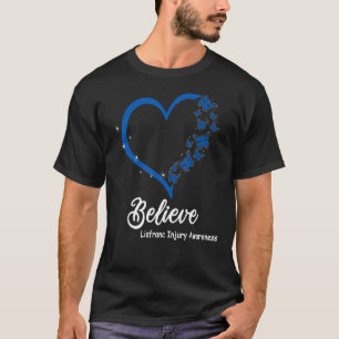 Glaube LISFRANC VERLETZUNG Bewusstsein, Blauer Sch T-Shirt