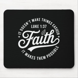 Glaube Lukas 1 37 Bibelvers christlich religiös Zi Mousepad