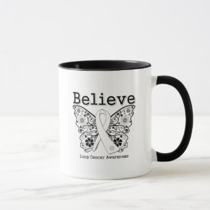 Glaube - Lungenkrebs Schmetterling Tasse