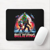 Glaube lustiger Außerirdischer und Weihnachtsmann Mousepad (Mit Mouse)