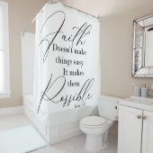 Glaube macht Dinge möglich Duschvorhang (Beispiel)