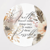 Glaube macht Dinge möglich Etiketten (Design 2)