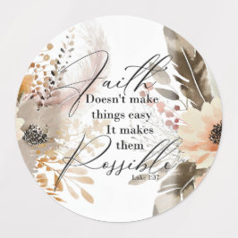 Glaube macht Dinge möglich Etiketten