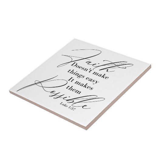 Glaube macht Dinge möglich Fliese (Seite)