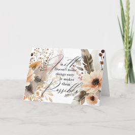 Glaube macht Dinge möglich Grußkarten Dankeskarte