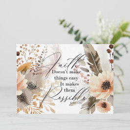 Glaube macht Dinge möglich Grußkarten Dankeskarte